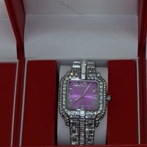 Elegant Silver and Pink Women's Watch